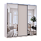 Шафа купе Doros Сіті Лайт Кашемір 1 ДСП / 2 дзеркала 225х60х225 (80736380), фото 3