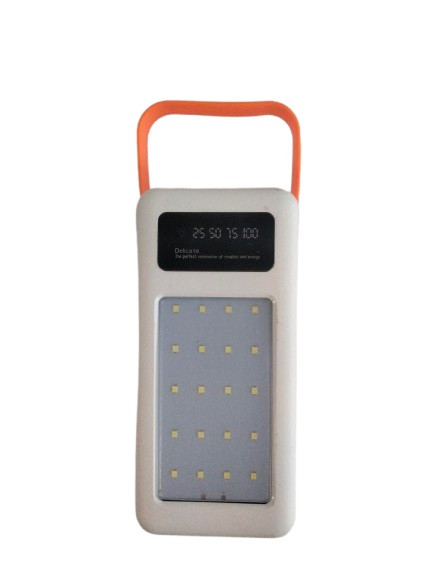 Корпус для Power Bank S28 на 28 акумуляторів 18650 з ліхтарем 22.5W в білому кольорі, фото 1