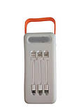 Корпус для Power Bank S28 на 28 акумуляторів 18650 з ліхтарем 22.5W в білому кольорі, фото 2
