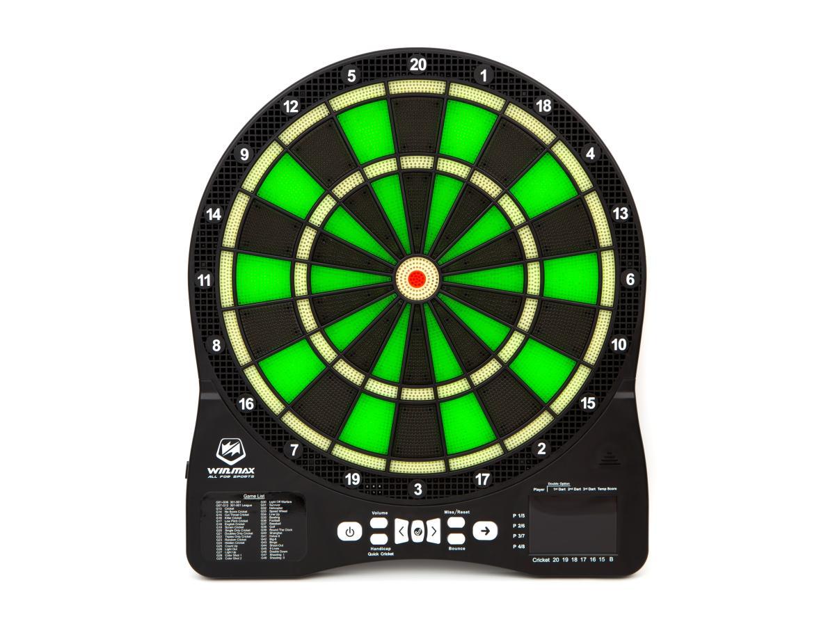 Дартс електронний Winmax Lighting Shocker зелений 39.5 x 2.5 x 45 см