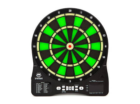 Дартс електронний Winmax Lighting Shocker зелений 39.5 x 2.5 x 45 см, фото 1