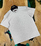 Чоловіча однотонна футболка в стилі оверсайз, фото 3