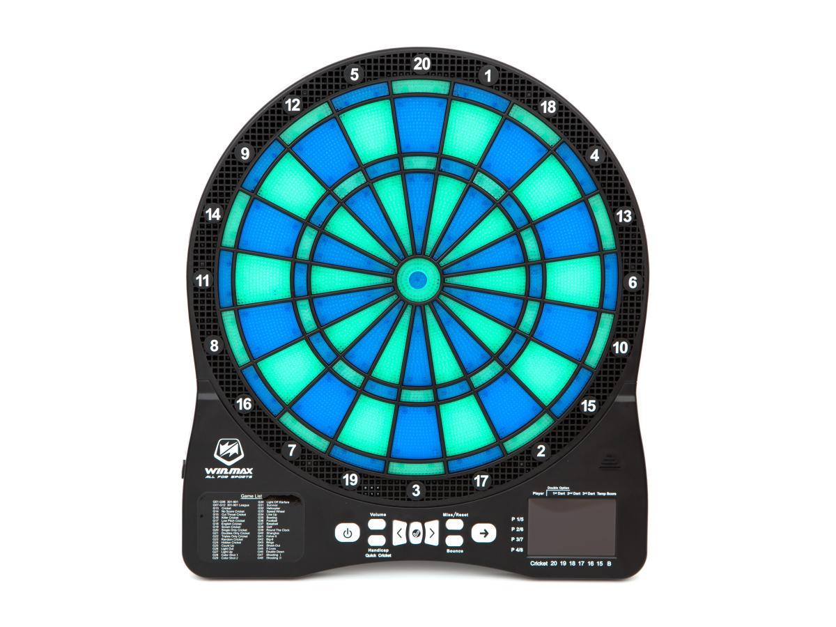 Дартс електронний Winmax Lighting Shocker зелений 39.5 x 2.5 x 45 см