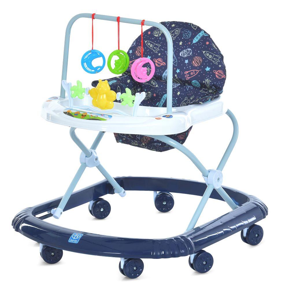 Ходунки дитячі Bambi M 0591-5 Blue(музика, ігрова панель, пластикові колеса, регулювання по висоті)