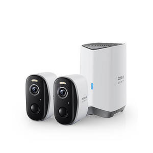 Камера відеоспостереження Baseus Security N1 Outdoor Camera 2k 2-cam Kit |145°, 16Gb eMMC (16TB Max), Color Night vision, IP67|