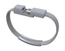 Кабель-браслет USB-lightning для iphone або ipad СІРИЙ SKU0000372