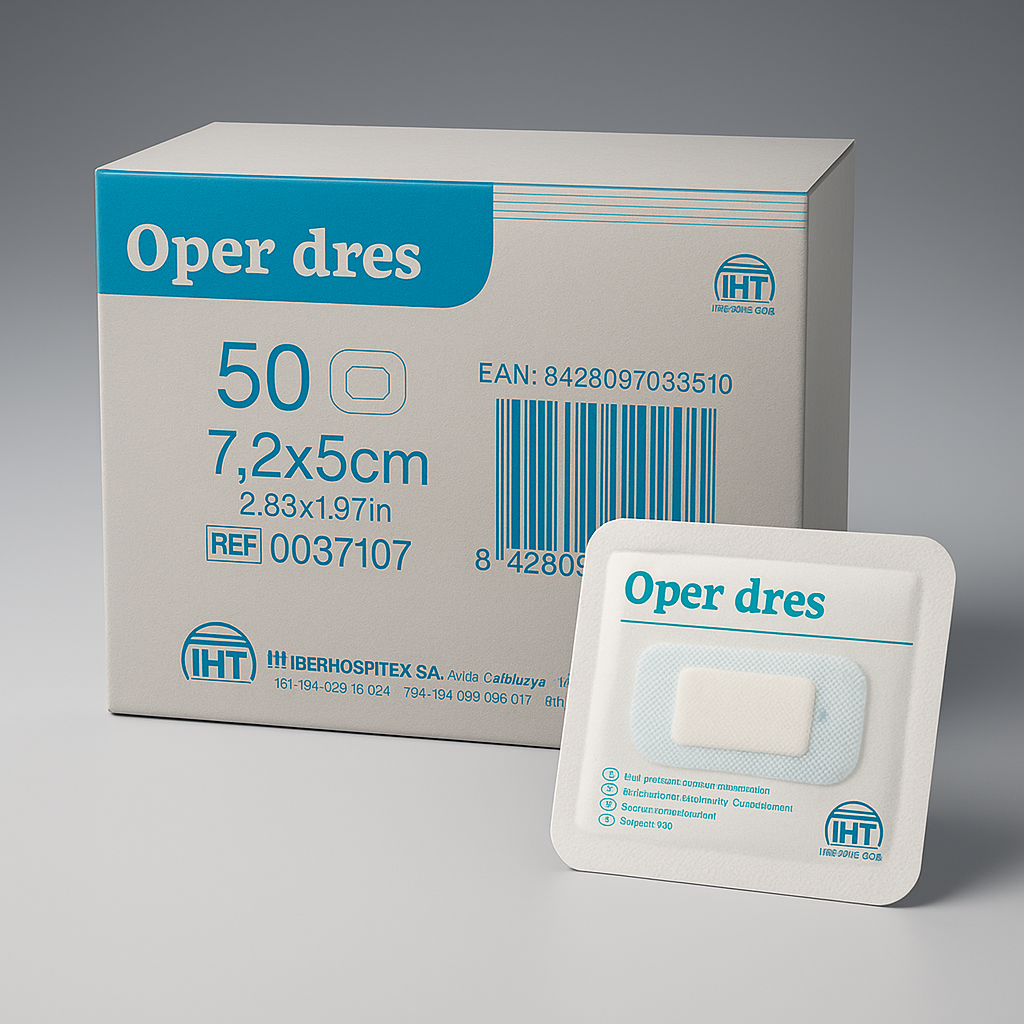 Хірургічна пов'язка Oper dres 5 см х 7,2 см (упаковка-50 шт)