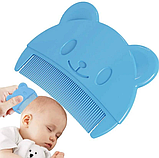 Набір для догляду за волоссям немовляти, 2 шт. (щітка силіконова + гребінець), фото 6