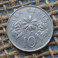 10 центiв 1990 року. Сiнгапур