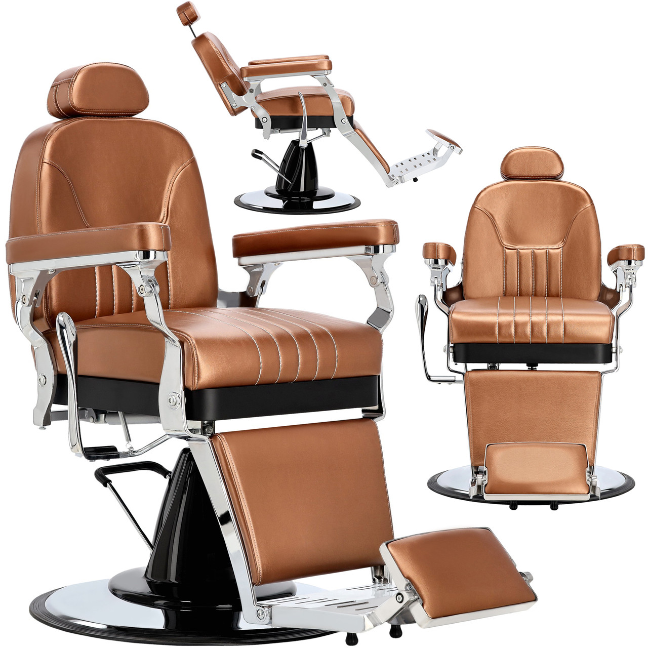 Гідравлічне перукарське крісло салону та барбершопу Barber King ENZO-9142 Perseus Barberking