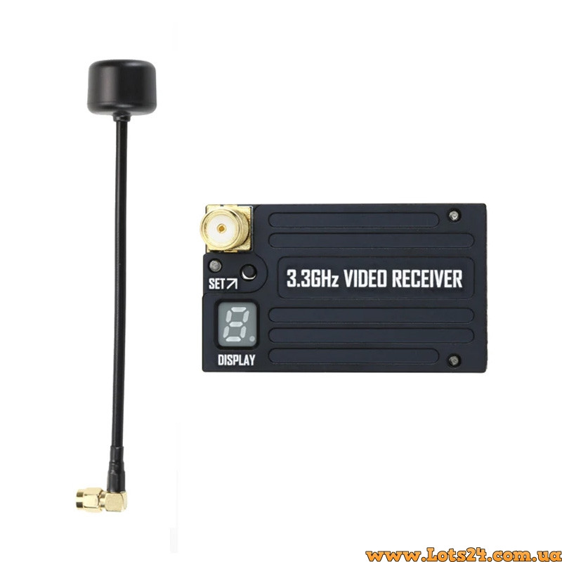 FPV приймач RUSHFPV 3.3G VRX для ФПВ дрона окулярів квадрокоптера 3170-3470 МГц бездротовий відео сигнал антена відеоспостереження