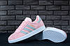 Кросівки жіночі Adidas Gazelle Pink Grey Рожеві з сірим Кеди Адідас Газель замшеві демісезон, фото 5