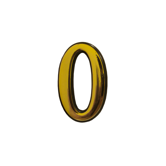 Номерки пластикові, №0, 50*30 мм