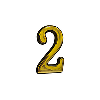 Номерки пластикові, №2, 50*30 мм