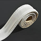 Гнучкий Самоклеючий Плінтус/Багет в рулоні "Білий" 230*8.5 см. Товщина 5 мм., фото 2