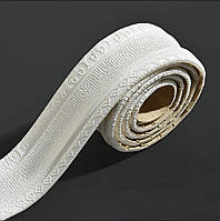 Гнучкий Самоклеючий Плінтус/Багет в рулоні "Білий" 230*8.5 см. Товщина 5 мм.