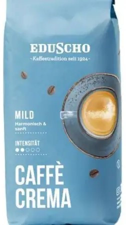 Кава в зернах Eduscho Caffe Crema MILD 1000г Німеччина