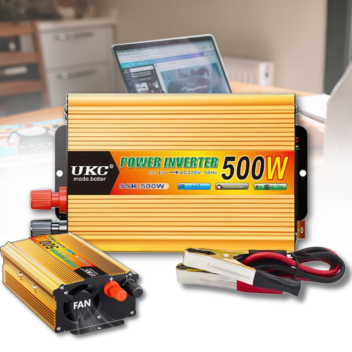 Перетворювач напруги з 12В на 220В потужністю 500 Вт UKC SSK-500W