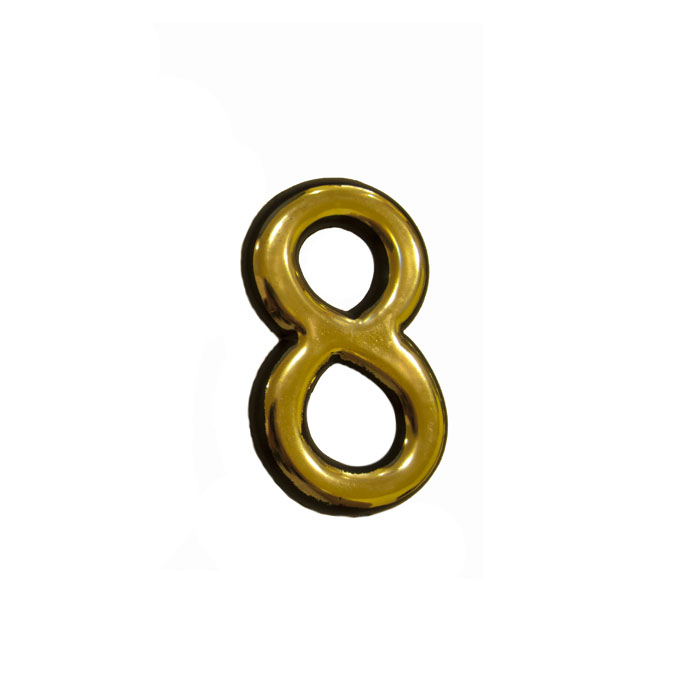 Номерки пластикові, №8, 50*30 мм