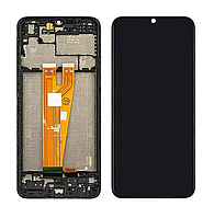 Дисплей Samsung A04 2022 A045 чорний Екран з сенсором (модуль) з рамкою