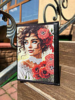 Шкіряна обкладинка для щоденника під вишивку