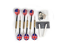 Дартс з кабінетом мішень 45см сизаль Winmax King 6 дротиків, фото 5