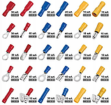 Клеми обтискові з ізоляцією 480 штук 12 видів Falon-tech Ft0480, фото 2