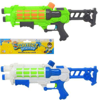 Водяний бластер, помпа, великий, 42 см, 2 кольори, в пак. 21*49*5,5 см