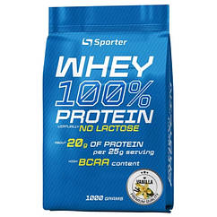 Протеин Sporter Whey 100% Protein Lactose Free 1000 g  40 servings  Vanilla, 8914188 - 964