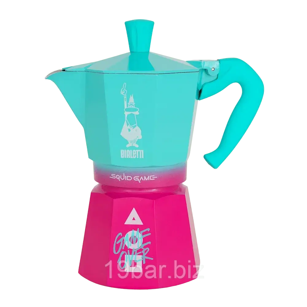 Гейзерна кавоварка Bialetti Moka Express Squid Game (6 чашок), фото 1