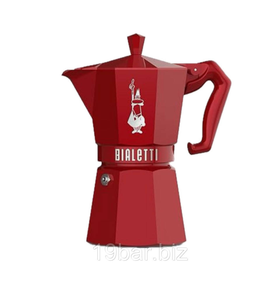 Кавоварка гейзерна Bialetti Moka Exclusive Red (6ч) 990009056, фото 1