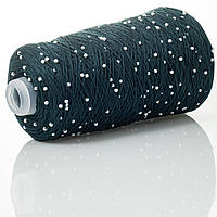 Намистинки на котоні смарагд 725