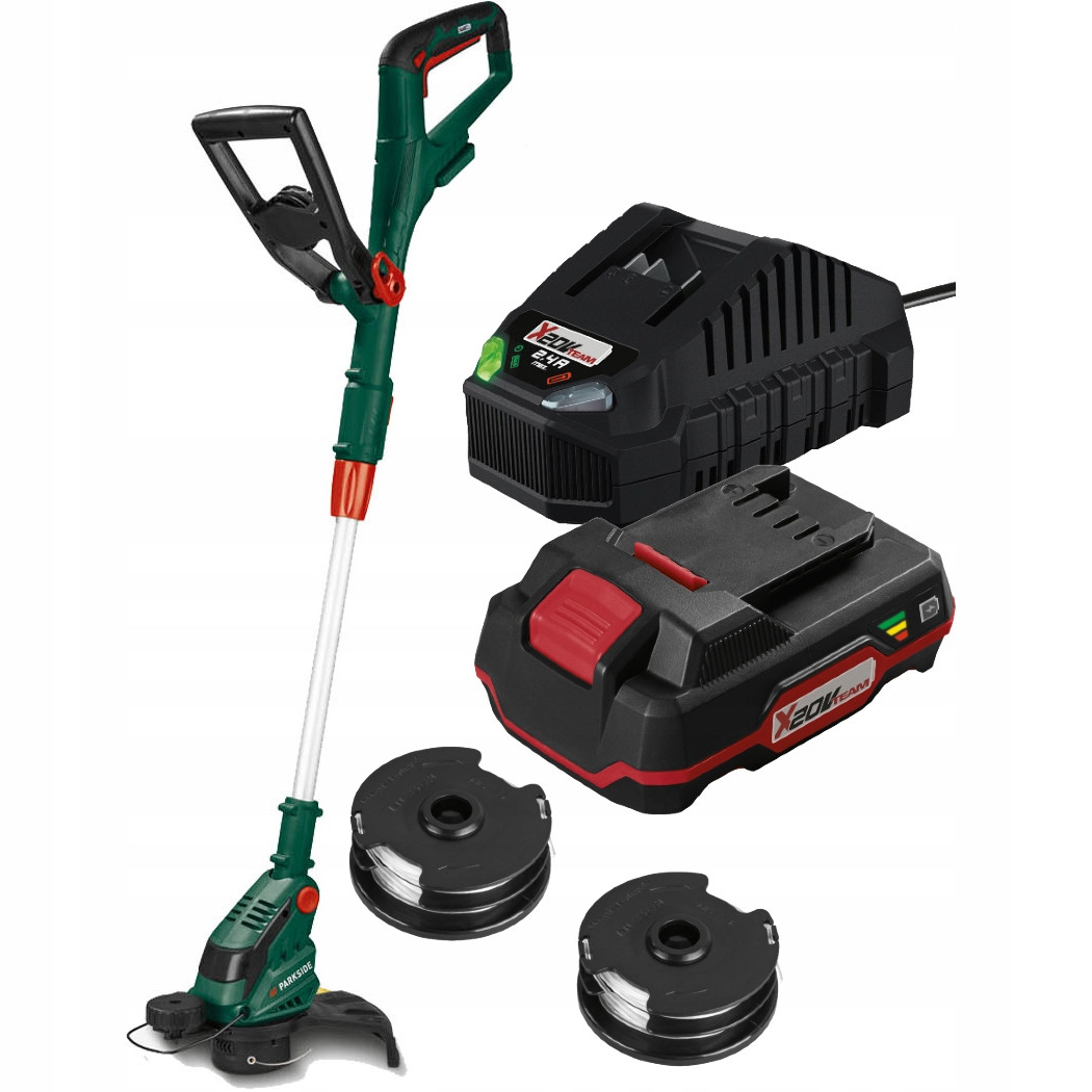 Акумуляторний тример PARKSIDE PRTA 20-Li C3 зарядний пристрій 20 В та акумулятор 2Ah, фото 1