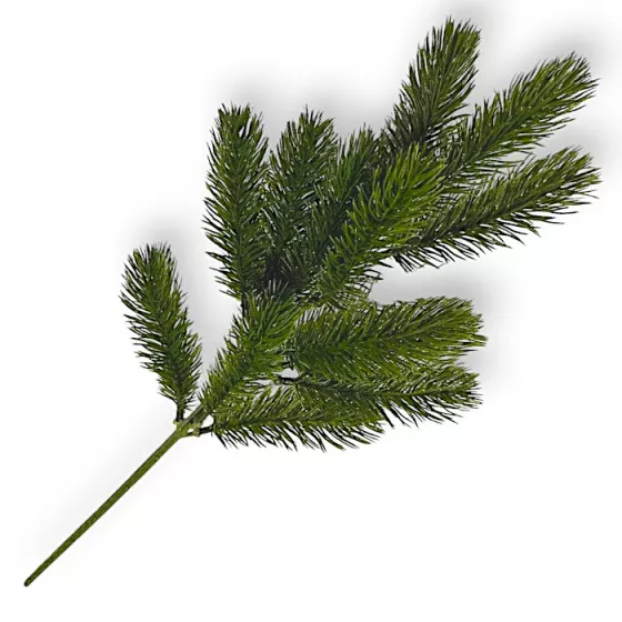 Искусственная ветвь  хвои высота 48 см  13 веточек