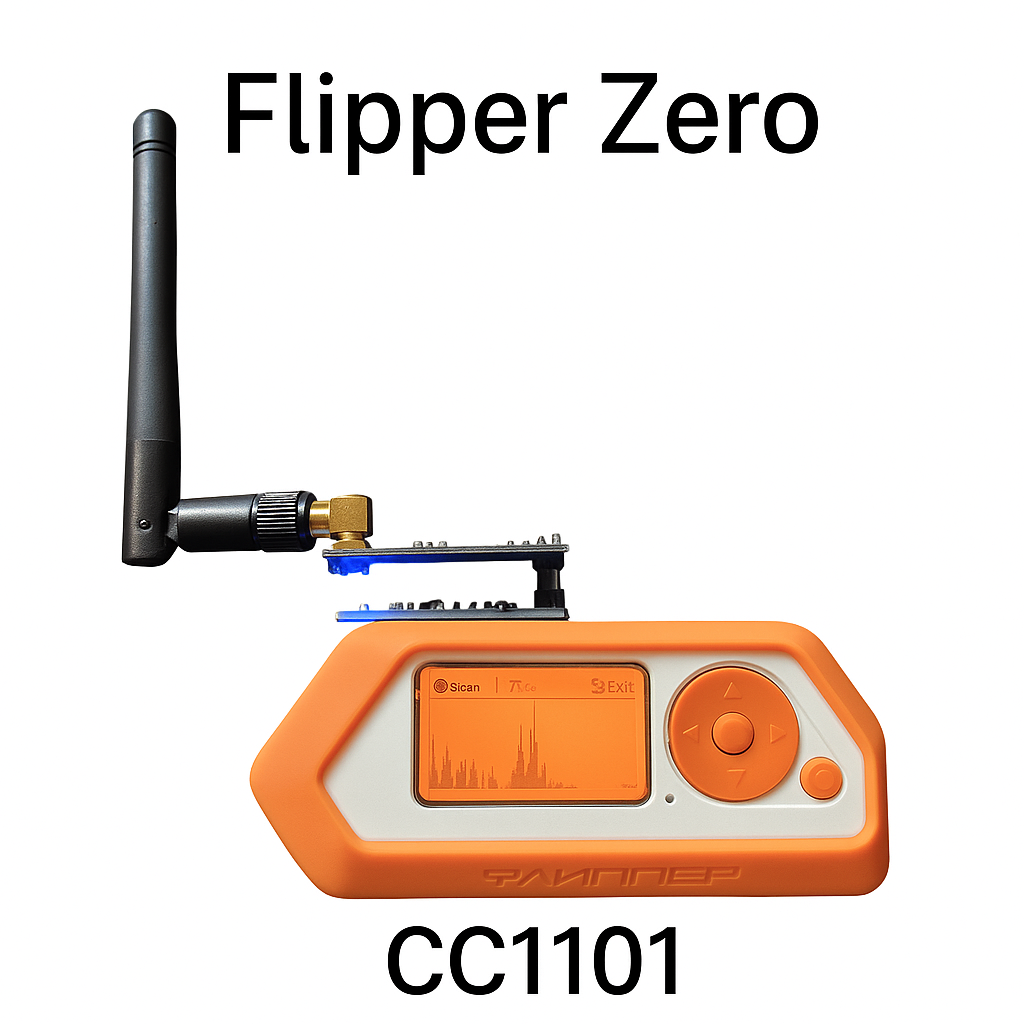 Фліппер зеро Зовнішній радіомодуль CC1101 із SMA‑антеною для Flipper Zero, фото 1