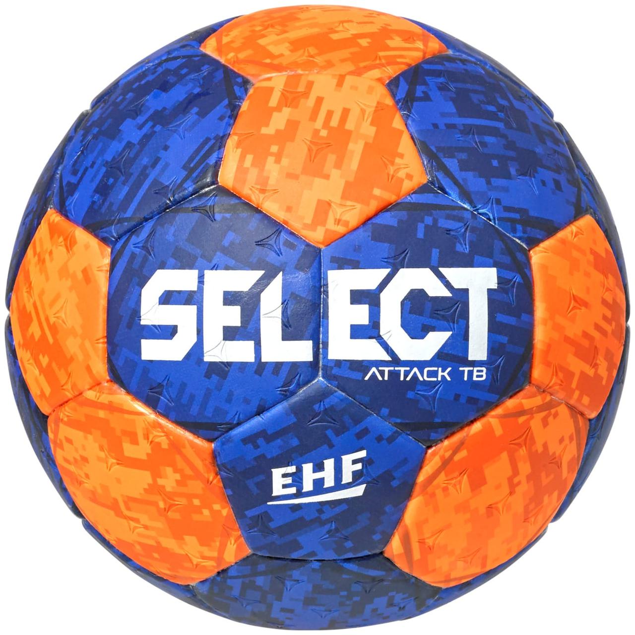 М'яч гандбольний SELECT HB Attack TB v22 синій, помаранчевий Уні 1, фото 1