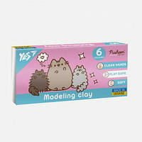 Пластилін Yes Pusheen 6 кольорів 120г