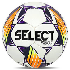 М'яч футбольний дитячий Select BRILLANT REPLICA V24 BRILLANT-REP-5WV 5 Білий-фіолетовий, 8549288 — 574