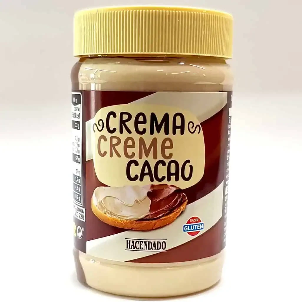 Hacendado Crema Cacao 500г — Безглютенова шоколадно-горіхова паста з Іспанії