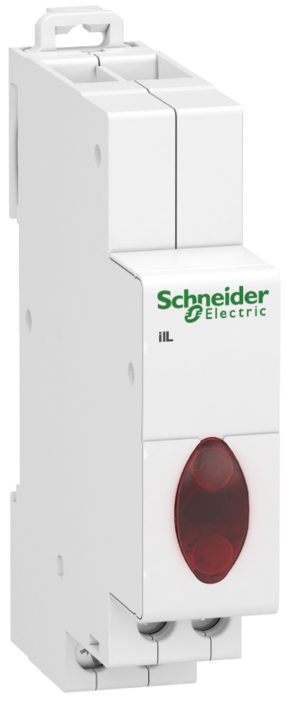 Трифазний індикатор напруги, червоний Acti9 iIL LED 230-400V AC A9E18327 Schneider Electric на DIN-рейку