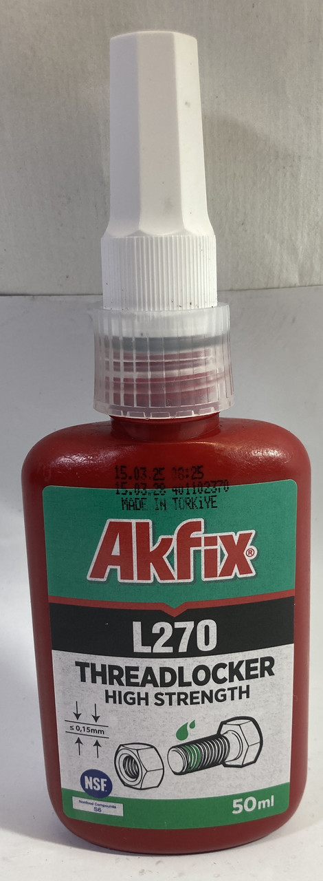 Анаеробний різьбовий фіксатор високої міцності L270 50мл Akfix