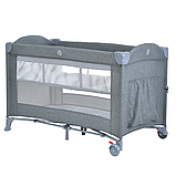 Манеж-кроватка El Camino ME 1098 UNITY Gray сірий "tovarka", фото 2