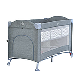 Манеж-кроватка El Camino ME 1098 UNITY Gray сірий "tovarka", фото 5