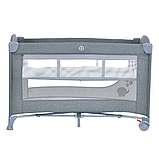 Манеж-кроватка El Camino ME 1098 UNITY Gray сірий "tovarka", фото 3