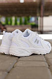 Білі шкіряні жіночі кросівки New Balance 530 • White • / Демісезонні Нью Беланс 530 Сітка, фото 5