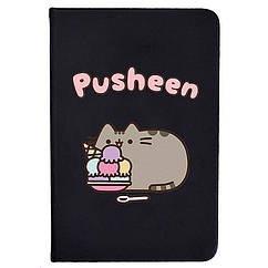 Блокнот 2Life Pusheen cat Кіт з морозивом А5 96 аркушів Чорний v-12477, 8807978 — 179