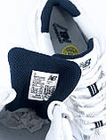 Білі текстильні чоловічі кросівки New Balance 530 Silver / Демісезонні Нью Беланс 530 Сітка, фото 7