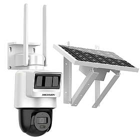 4 МП 4G PTZ IP-камера Hikvision DS-2DE2C400IWG-K/4G/C05S10 (4 мм) з акумулятором, сонячною панеллю