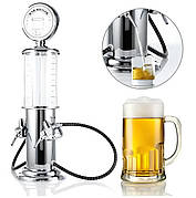 Резервуар-диспенсер для алкоголю RESTEQ «Бензоколонка» 900 мл — оригінальний дозатор для віскі, коньяку та пива