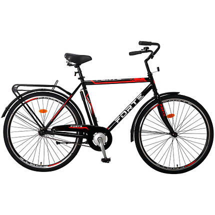 Велосипед FORTE FORWARD сталь.рама 22", колеса 28", чорний, фото 1
